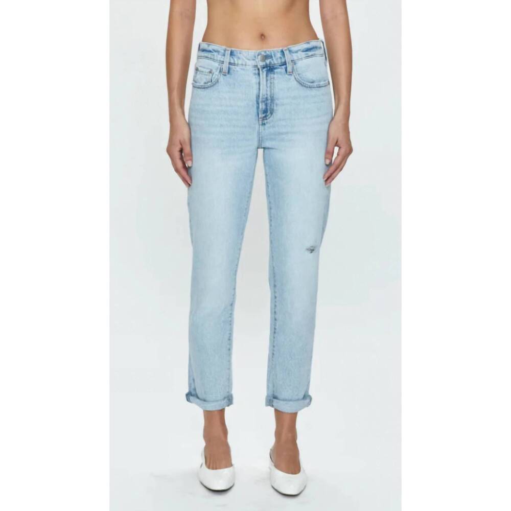 NEW PISTOLA riley mid rise relaxed girlfriend jeans in saint vincent